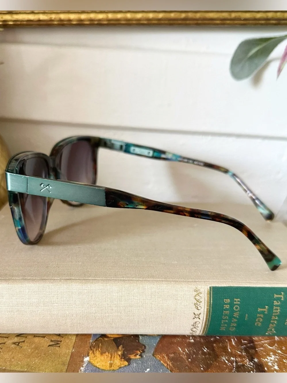 SHWOOD MCKENZIE TITANIUM SUNGLASSES | BLUE OPAL TITANIUM / GREY FADE